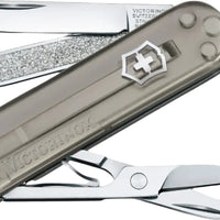Victorinox - Classic SD Mystical Morning Grey Translucent Swiss Army Knife, CC Box Packing - 0.6223.T31G