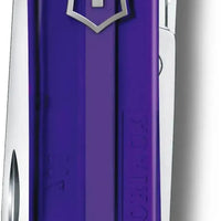 Victorinox - Classic SD Persian Indigo Purple Translucent Swiss Army Knife, CC Box Packing - 0.6223.T29G