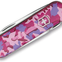 Victorinox - Classic SD Pink Camouflage Pocket Knife, Blister Packing - 0.6223.T5R2-X4