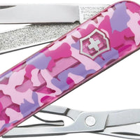 Victorinox - Classic SD Pink Camouflage Pocket Knife, Blister Packing - 0.6223.T5R2-X4
