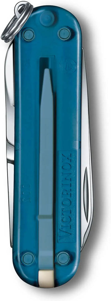 Victorinox - Classic SD Sky High Blue Translucent Swiss Army Knife, CC Box Packing - 0.6223.T61G
