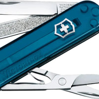 Victorinox - Classic SD Sky High Blue Translucent Swiss Army Knife, CC Box Packing - 0.6223.T61G