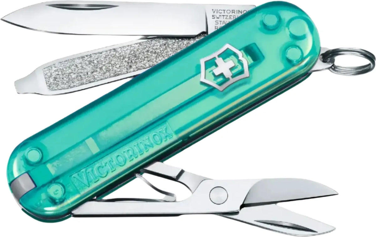 Victorinox - Classic SD Tropical Surf Blue Small Pocket Knife, CC Box Packing - 0.6223.T24G