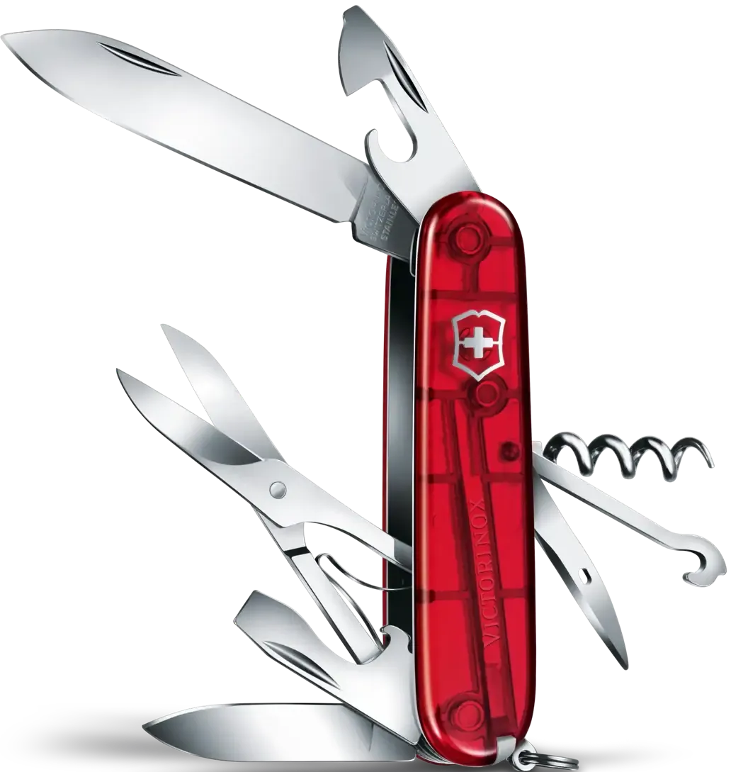 Victorinox - Climber® Ruby Swiss Army Knife, Box Packing - 1.3703.T