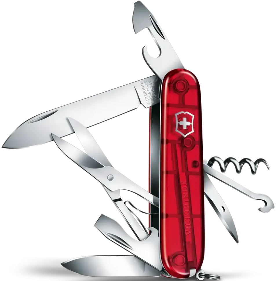 Victorinox - Climber® Ruby Swiss Army Knife, Box Packing - 1.3703.T