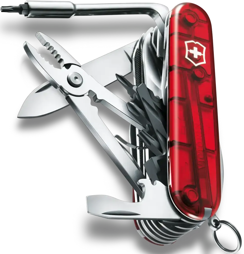 Victorinox - Cyber Tool L Ruby Swiss Army Knife - 1.7775.T