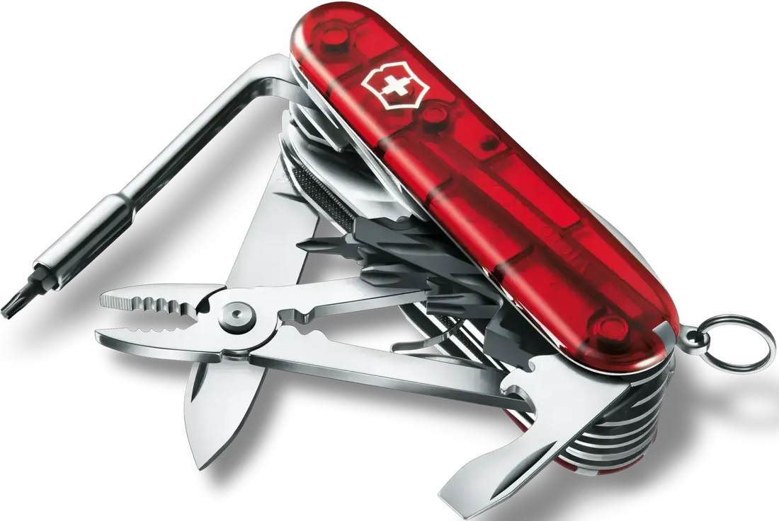 Victorinox - Cyber Tool L Ruby Swiss Army Knife - 1.7775.T