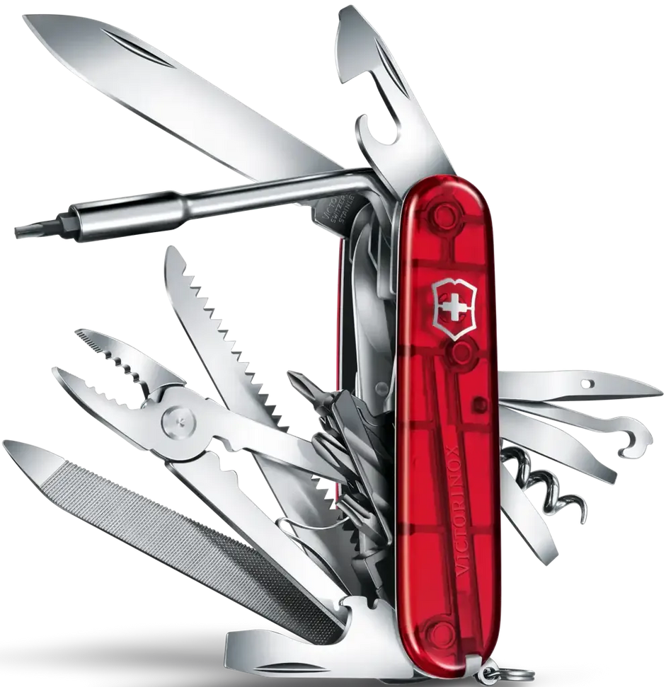 Victorinox - Cyber Tool L Ruby Swiss Army Knife - 1.7775.T
