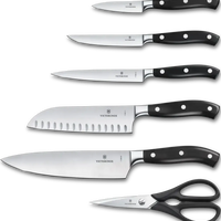 Victorinox - Grand Maître Black Cutlery Block 6 Pieces Set - 7.7243.6