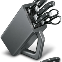 Victorinox - Grand Maître Black Cutlery Block 6 Pieces Set - 7.7243.6