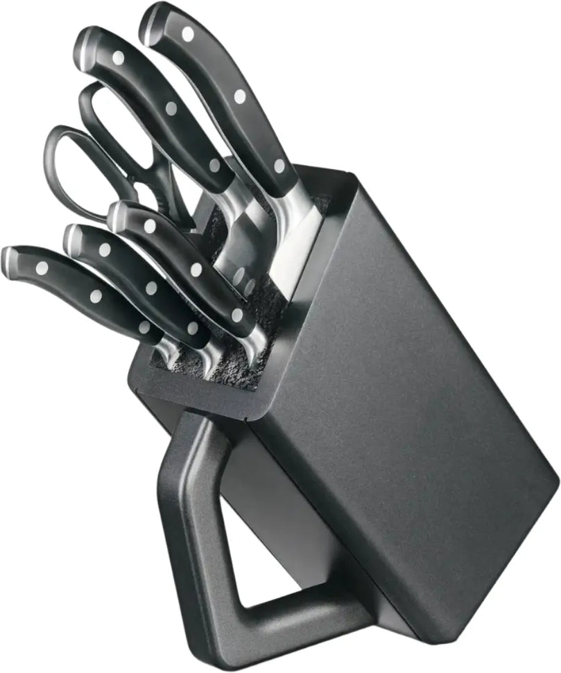 Victorinox - Grand Maître Black Cutlery Block 6 Pieces Set - 7.7243.6