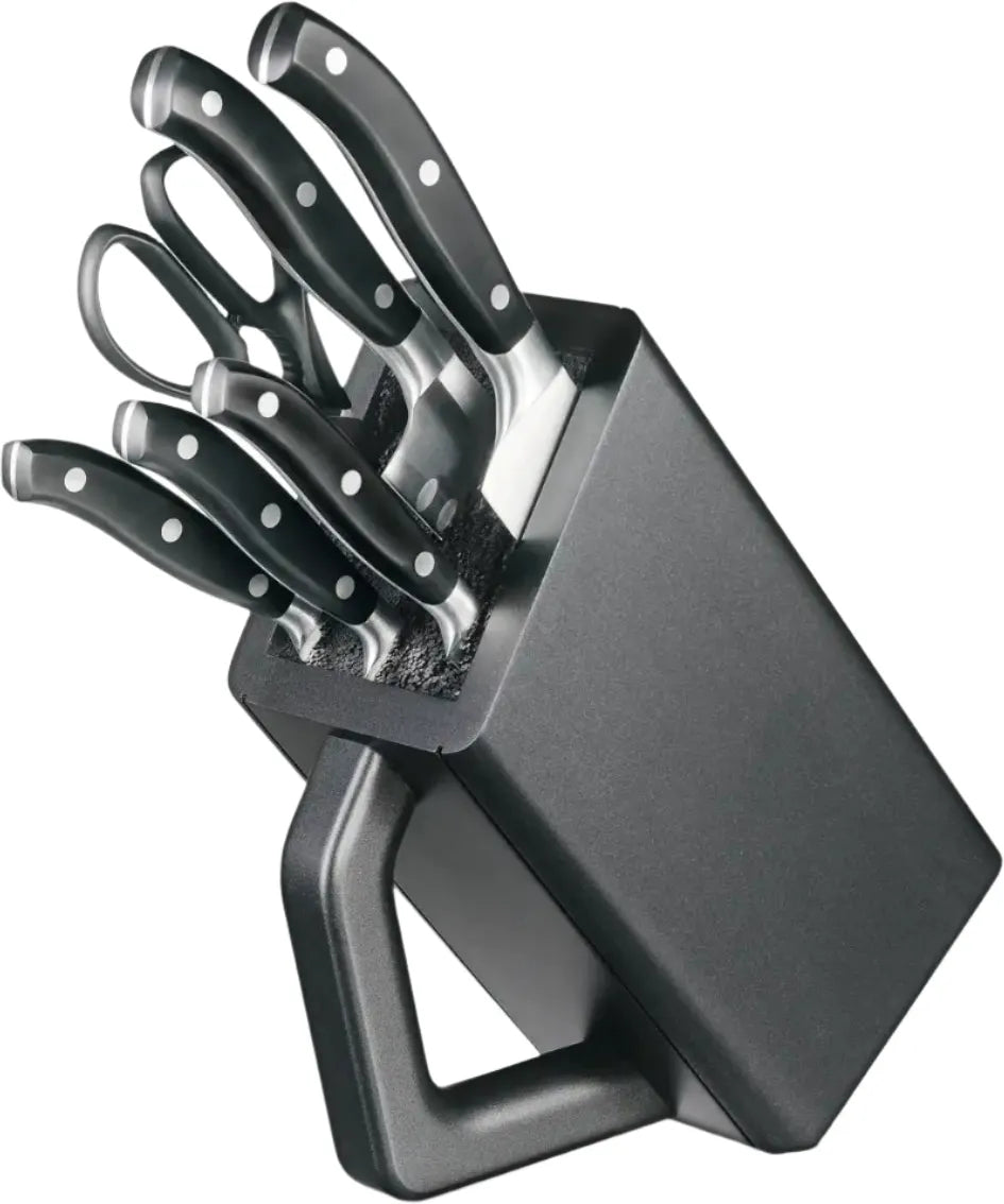 Victorinox - Grand Maître Black Cutlery Block 6 Pieces Set - 7.7243.6