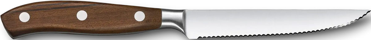 Victorinox - Grand Maître Wood 4.75" Serrated Spear Point Blade Steak Knife - 7.7200.12WG