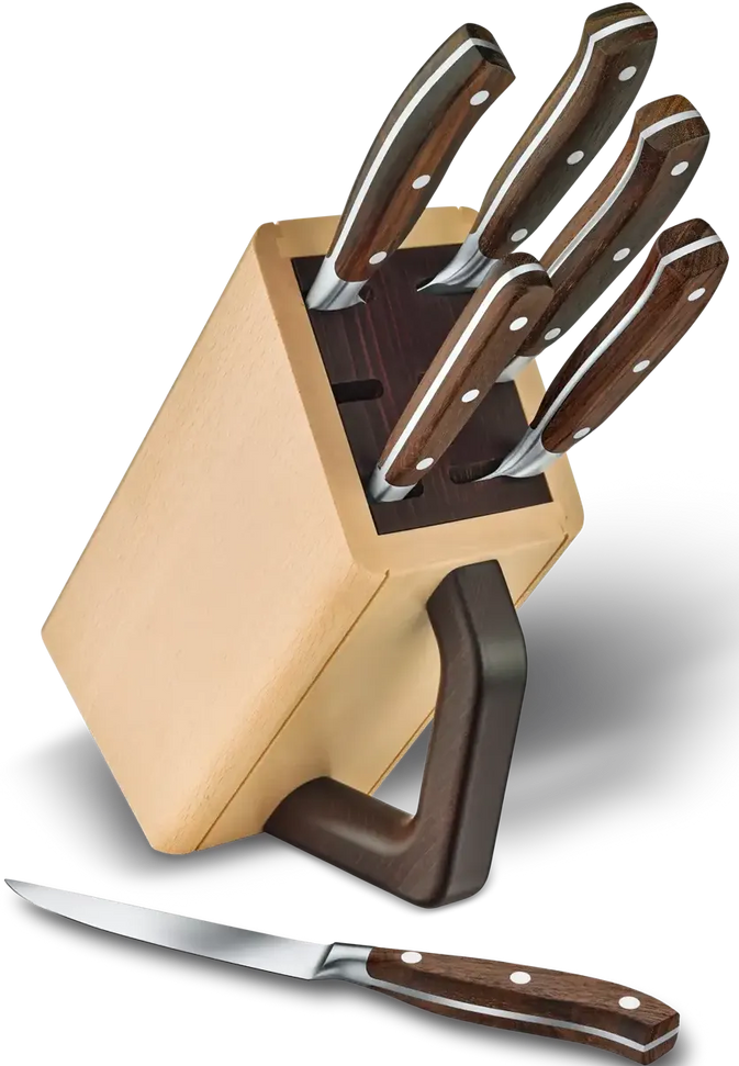 Victorinox - Grand Maître Wood Knife Block 6 Pieces Set - 7.7240.6