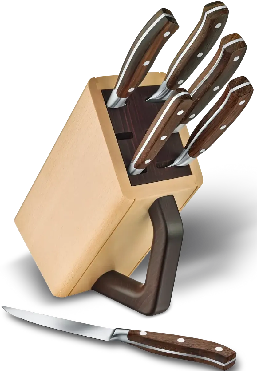 Victorinox - Grand Maître Wood Knife Block 6 Pieces Set - 7.7240.6