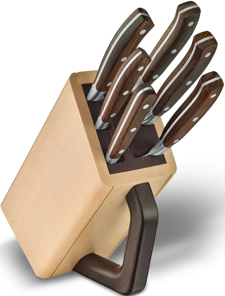Victorinox - Grand Maître Wood Knife Block 6 Pieces Set - 7.7240.6