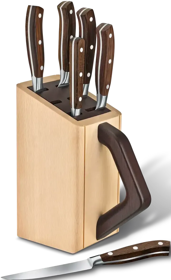 Victorinox - Grand Maître Wood Knife Block 6 Pieces Set - 7.7240.6