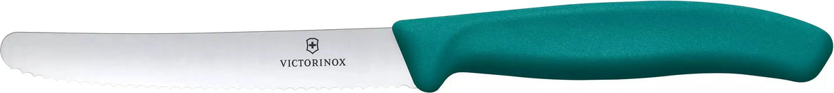 Victorinox - Green 4.25" Swiss Classic Serrated Round Blade Utility Knife - 6.7834.C1