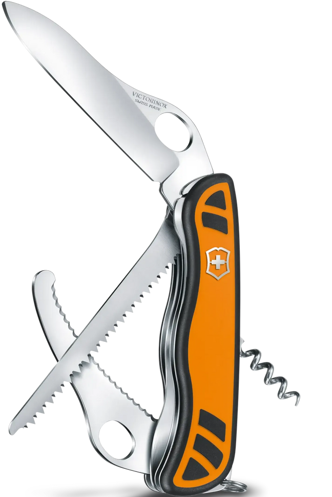 Victorinox - Hunter XT Grip Orange & Black Swiss Army Knife - 0.8341.MC9