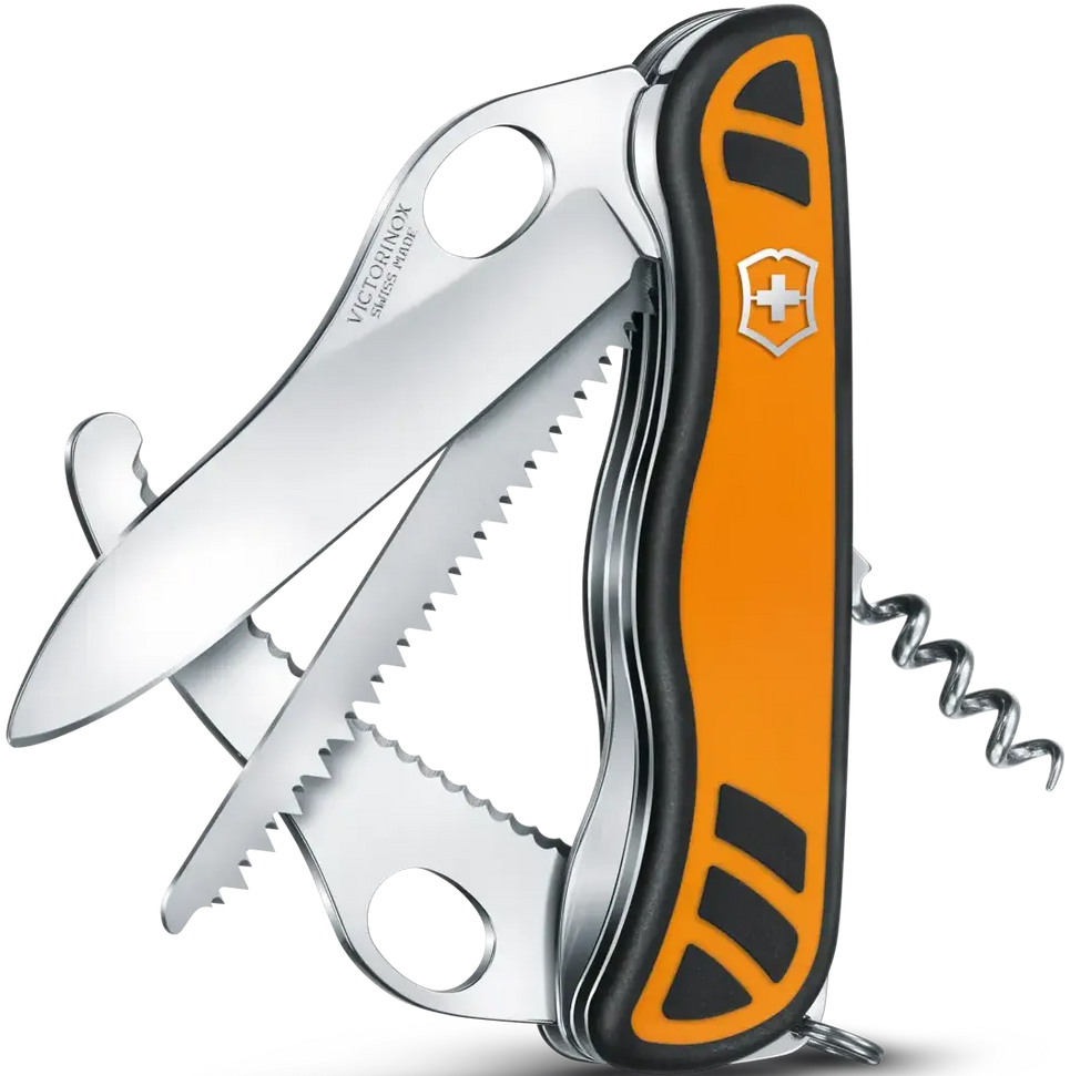 Victorinox - Hunter XT Grip Orange & Black Swiss Army Knife - 0.8341.MC9