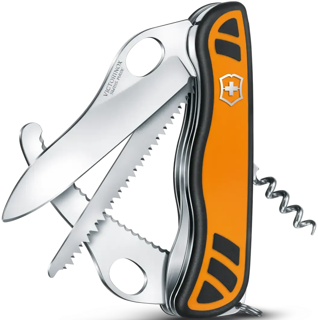 Victorinox - Hunter XT Grip Orange & Black Swiss Army Knife - 0.8341.MC9