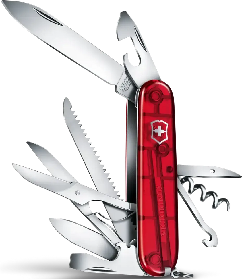 Victorinox - Huntsman Ruby Swiss Army Knife, Box Packing - 1.3713.T