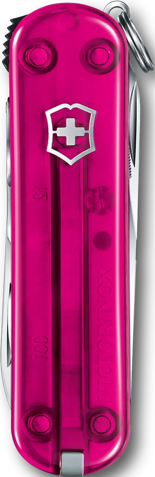 Victorinox - Nail Clip 580 Pink Translucent Small Pocket Knife - 0.6463.T5