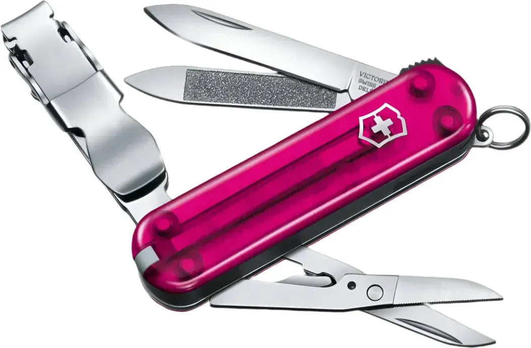 Victorinox - Nail Clip 580 Pink Translucent Small Pocket Knife - 0.6463.T5