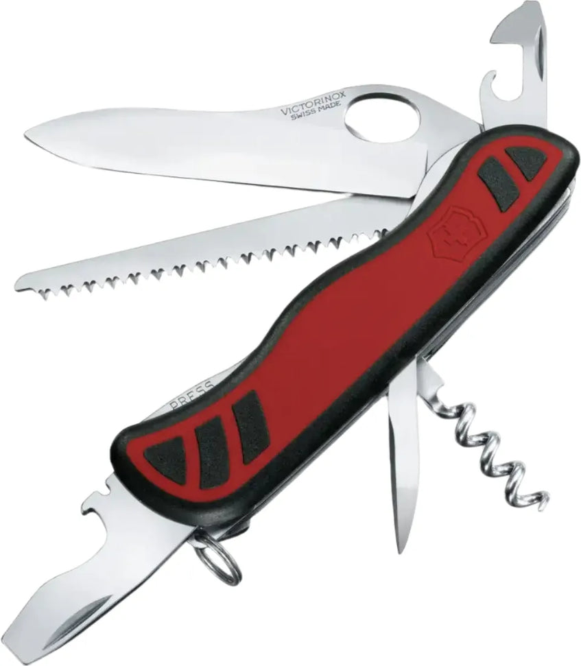 Victorinox - One-Hand Forester M Grip Red & Black Swiss Army Knife - 0.8361.MC