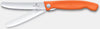 Victorinox - Orange 4.25" Swiss Classic Serrated Round Blade Foldable Utility Knife - 6.7839.FC1