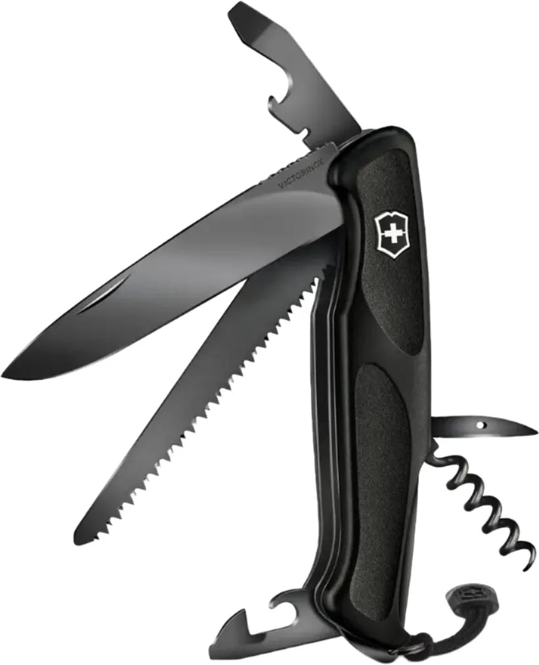 Victorinox - Ranger 55 Grip Onyx Black Swiss Army Knife, Box Packing - 0.9563.C31P