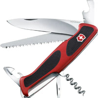 Victorinox - Ranger 55 Grip Red & Black Swiss Army Knife, Box Packing - 0.9563.C