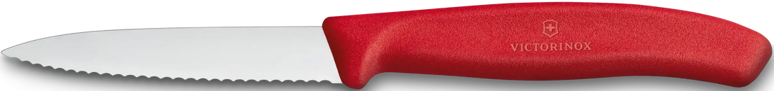 Victorinox - Red 3.25" Swiss Classic Serrated Blade Paring Knife, Pack of 24 - 6.7631-X2