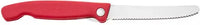Victorinox - Red 4.25" Swiss Classic Serrated Round Blade Foldable Utility Knife - 6.7831.FC1