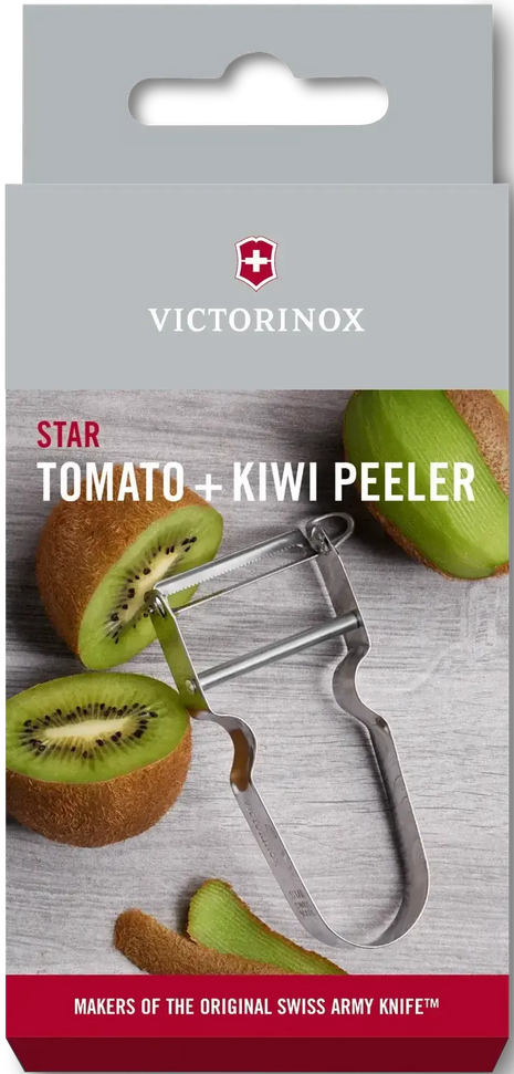 Victorinox - STAR Serrated Edge Silver Peeler - 6.0913