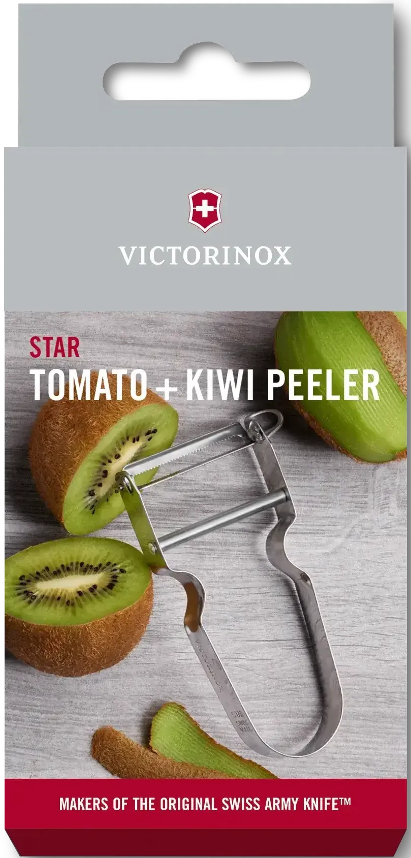 Victorinox - STAR Serrated Edge Silver Peeler - 6.0913