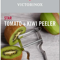 Victorinox - STAR Serrated Edge Silver Peeler - 6.0913