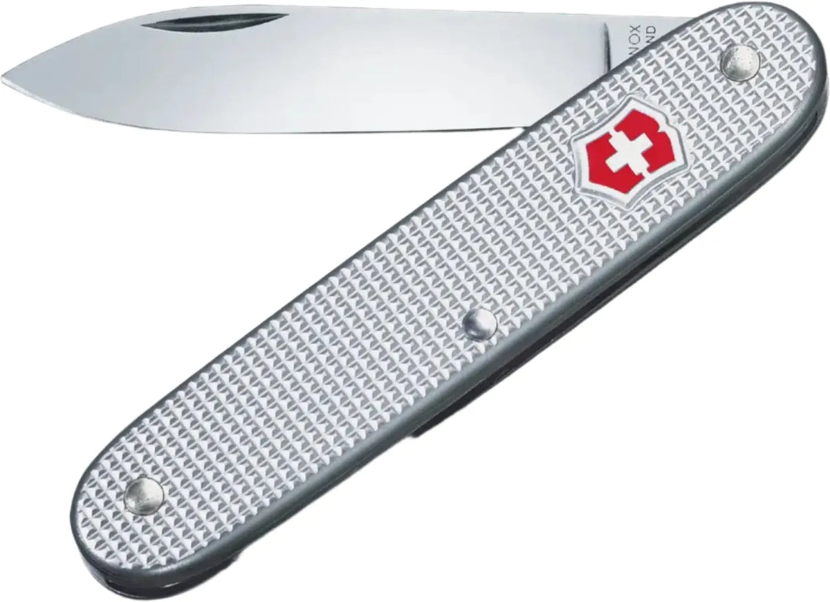 Victorinox - Swiss Army 1 Silver Alox, Ribbed Pocket Knife - 0.8000.26
