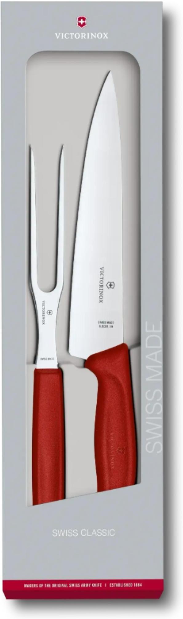 Victorinox - Swiss Classic 2 Pieces Red Carving Set - 6.7131.2G - DISCONTINUED