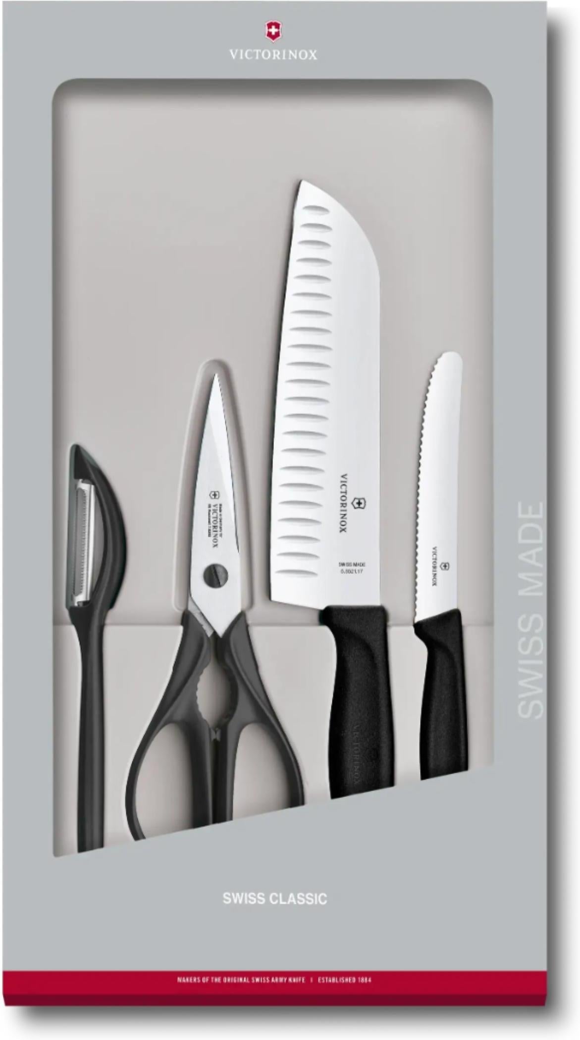 Victorinox - Swiss Classic 4 Pieces Black Kitchen Set - 6.7133.4G - DISCONTINUED