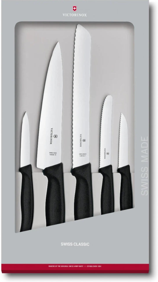 Victorinox - Swiss Classic 5 Pieces Black Kitchen Set - 6.7133.5G