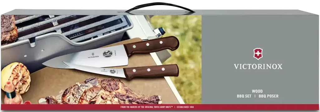 Victorinox - Swiss Classic 7 Piece Wood BBQ Set - 7.4012.7-X2