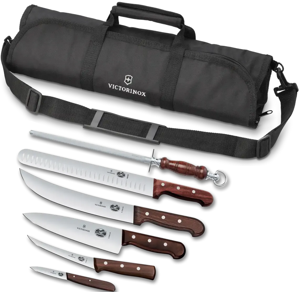 Victorinox - Swiss Classic 7 Piece Wood BBQ Set - 7.4012.7-X2