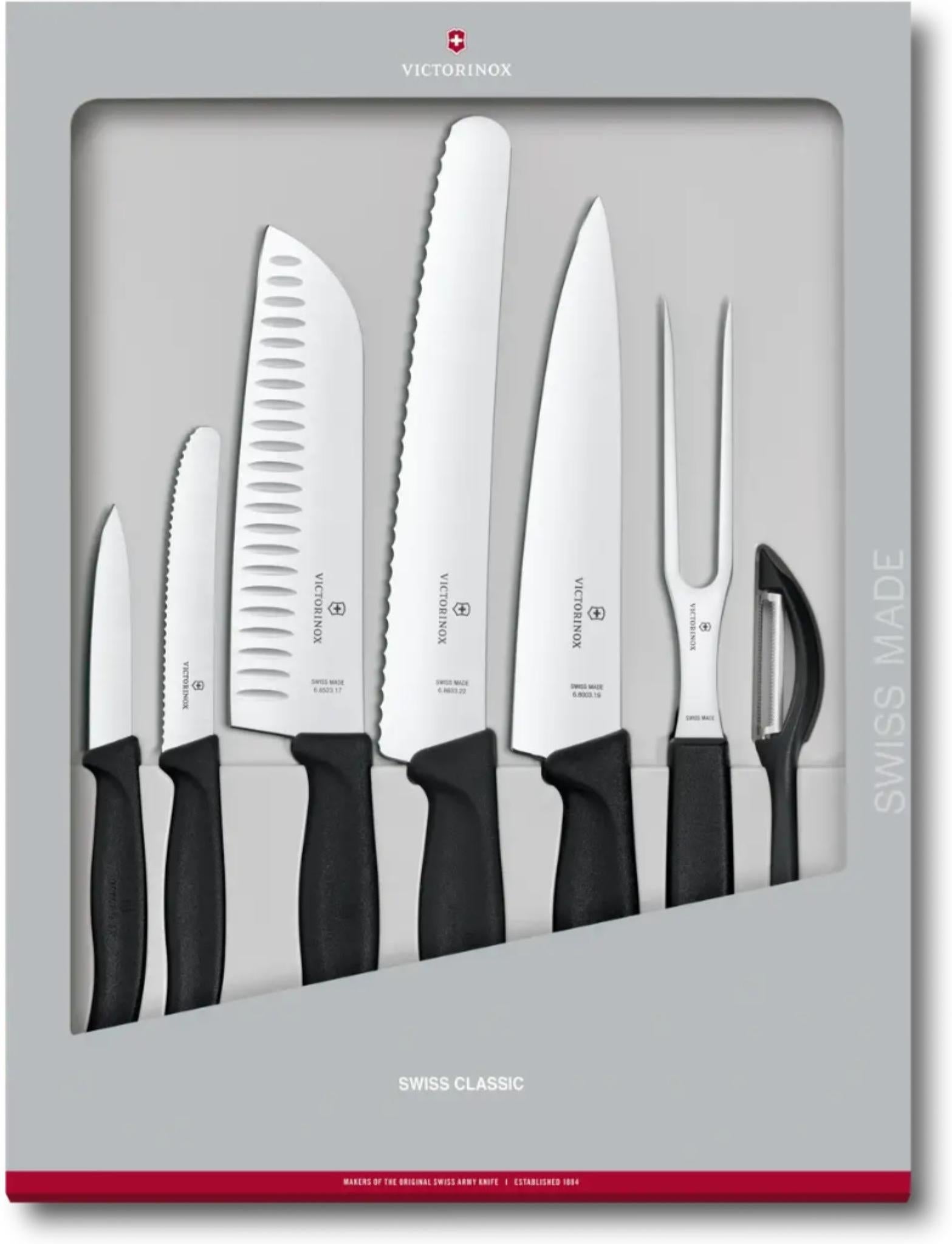 Victorinox - Swiss Classic 7 Pieces Black Kitchen Set - 6.7133.7G