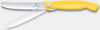 Victorinox - Yellow 4.25" Swiss Classic Serrated Round Blade Foldable Utility Knife - 6.7838.FC1