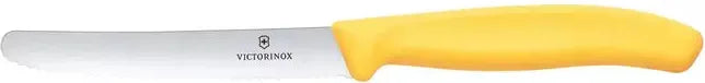 Victorinox - Yellow 4.25" Swiss Classic Serrated Round Blade Utility Knife - 6.7838.C1