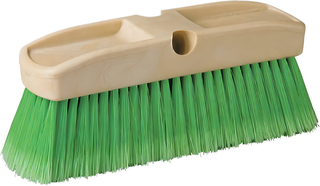 Vileda Professional - 10" Vehicle Brush With Green Flagged Fill, 10/Cs - 134438