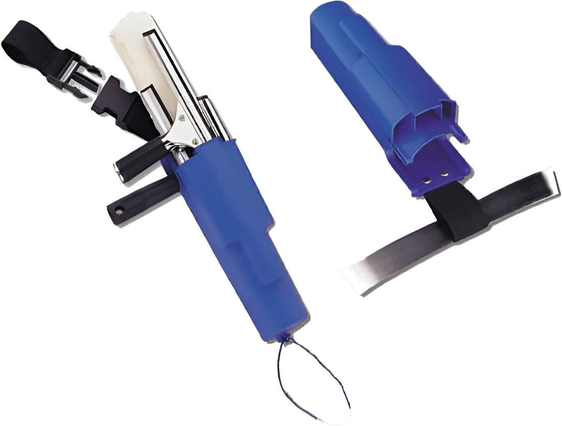 Vileda Professional - 12" Blue Tubex Squeegee Holster with Detachable Strap, Each - PUW04010