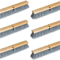 Vileda Professional - 18" Fine Sweep Styrene Push Broom, 10/Cs - 134455