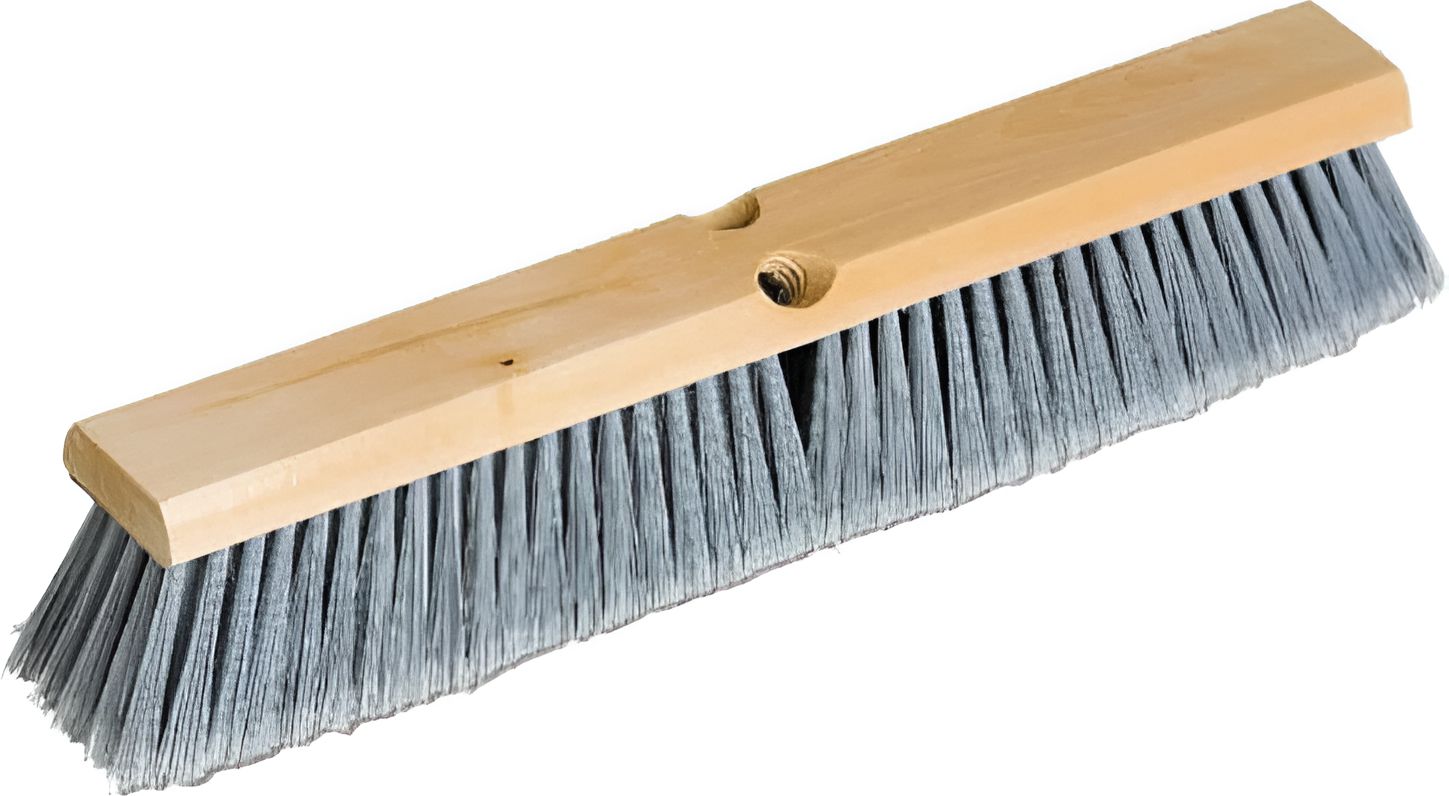 Vileda Professional - 18" Fine Sweep Styrene Push Broom, 10/Cs - 134455